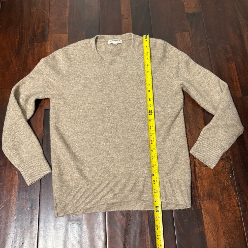 Liverpool Los Angeles Sweater Women’s Size Small Taupe Heather - Picture 4 of 6
